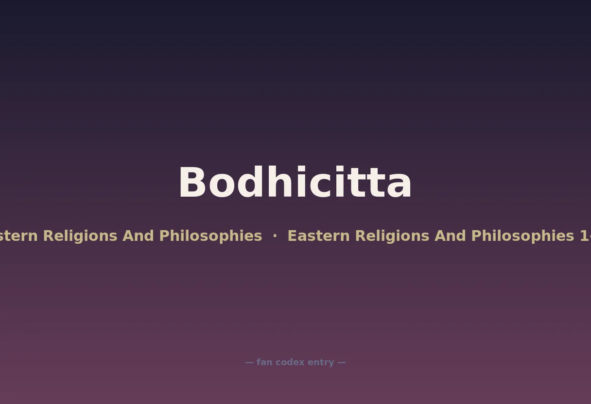 Bodhicitta
