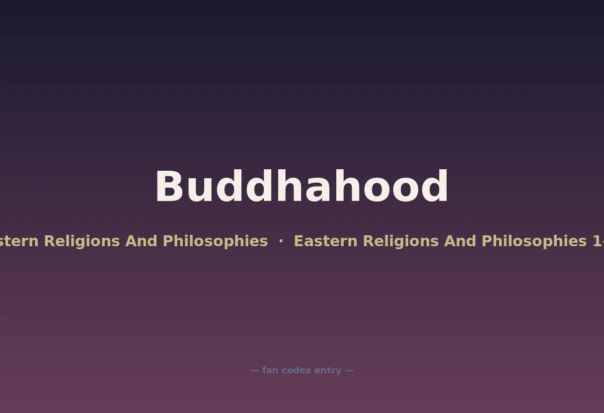 Buddhahood